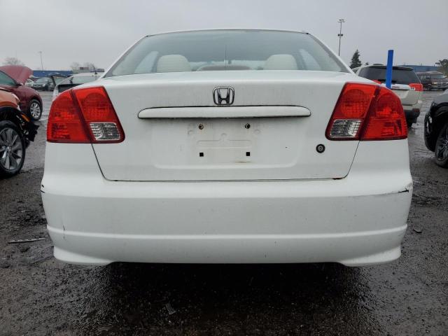 2HGES16355H564464 - 2005 HONDA CIVIC DX VP თეთრი ფოტო 6