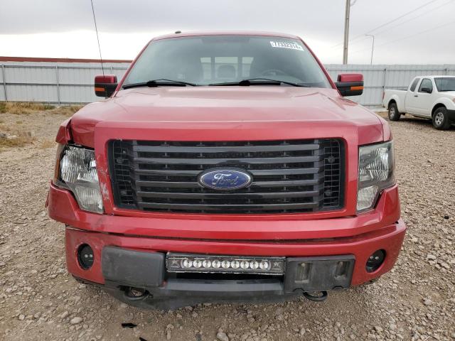 1FTFW1ET3CFC80287 - 2012 FORD F150 SUPERCREW RED photo 5