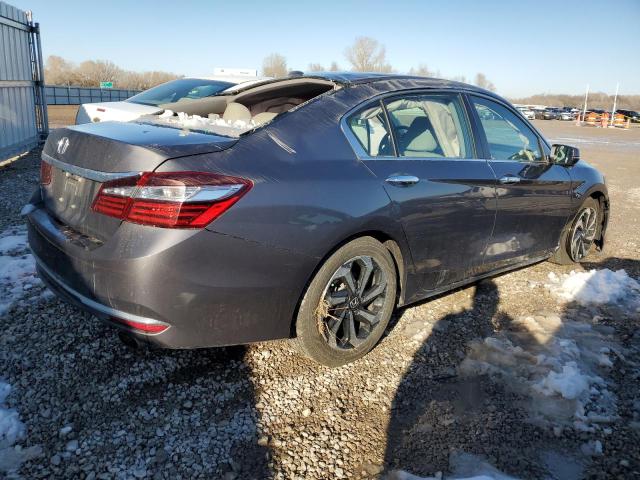 1HGCR2F98HA251568 - 2017 HONDA ACCORD EXL GRAY photo 3