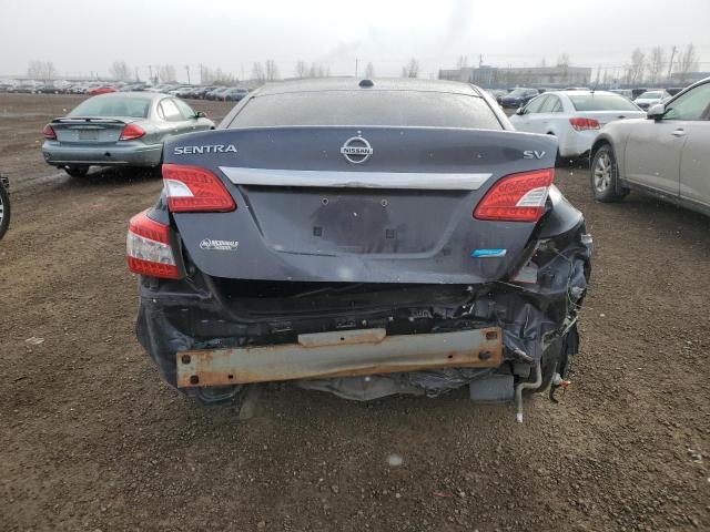 3N1AB7AP0FL692875 - 2015 NISSAN SENTRA S GRAY photo 6