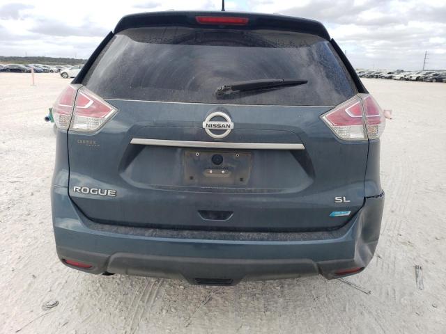 5N1AT2MT5EC790330 - 2014 NISSAN ROGUE S TURQUOISE photo 6