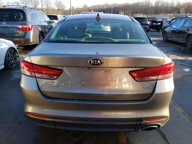 5XXGU4L32GG017570 - 2016 KIA OPTIMA EX SILVER photo 6