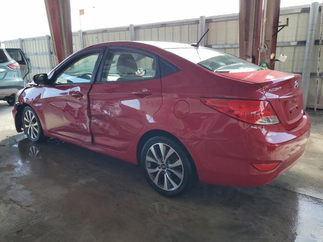 KMHCT4AE1HU349349 - 2017 HYUNDAI ACCENT SE RED photo 2