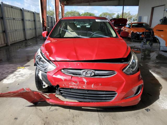 KMHCT4AE1HU349349 - 2017 HYUNDAI ACCENT SE RED photo 5