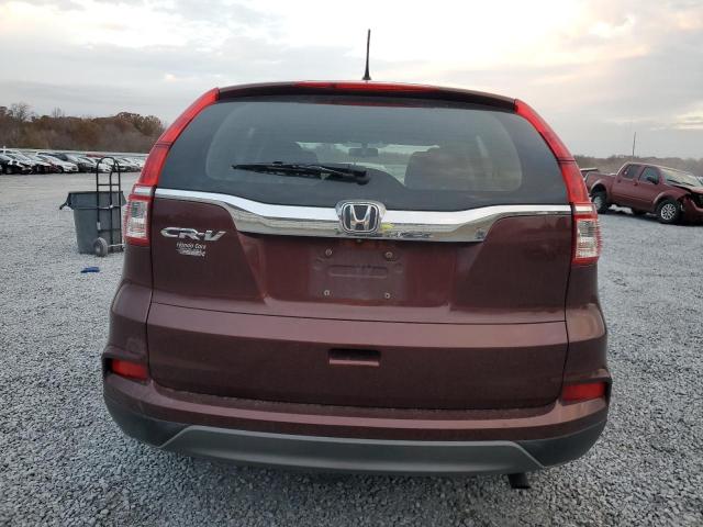 3CZRM3H31FG705013 - 2015 HONDA CR-V LX BURGUNDY photo 6