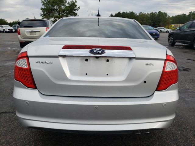 3FAHP0JAXCR262852 - 2012 FORD FUSION SEL SILVER photo 6