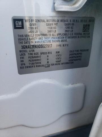 3GNAL2EK9DS627917 - 2013 CHEVROLET CAPTIVA LS 白色 照片 13