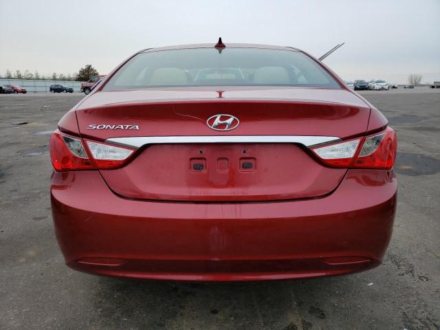 5NPEB4AC0DH668762 - 2013 HYUNDAI SONATA GLS MAROON photo 6