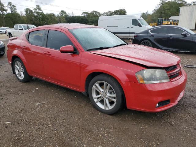 1C3CDZCG6EN201950 - 2014 DODGE AVENGER SXT RED photo 4