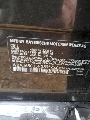 WBAJA5C35HG895232 - 2017 BMW 530 I BLACK photo 14