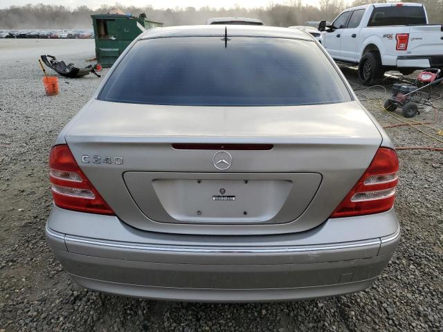 WDBRF61J34E019228 - 2004 MERCEDES-BENZ C 240 SILVER photo 6