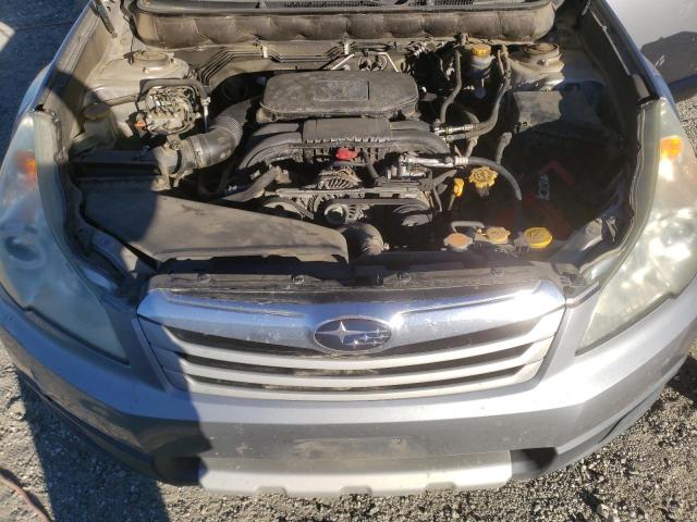 4S4BRBAC3A3367862 - 2010 SUBARU OUTBACK 2.5I SILVER photo 12