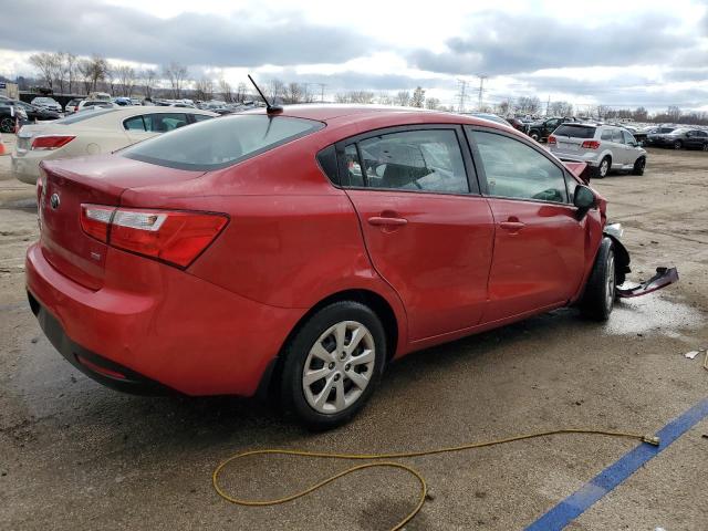 KNADM4A38F6501131 - 2015 KIA RIO LX RED photo 3