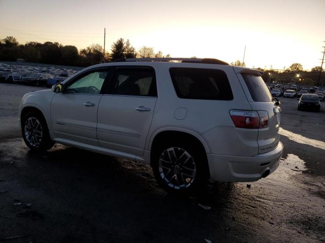 1GKKRTED9BJ360025 - 2011 GMC ACADIA DENALI WHITE photo 2