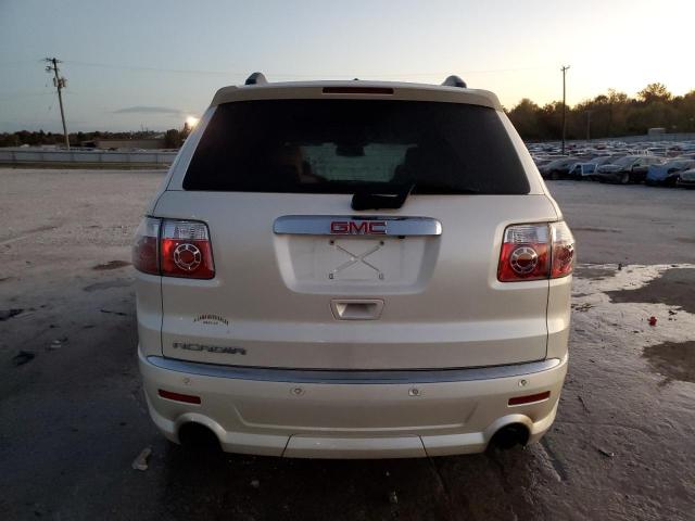 1GKKRTED9BJ360025 - 2011 GMC ACADIA DENALI WHITE photo 6