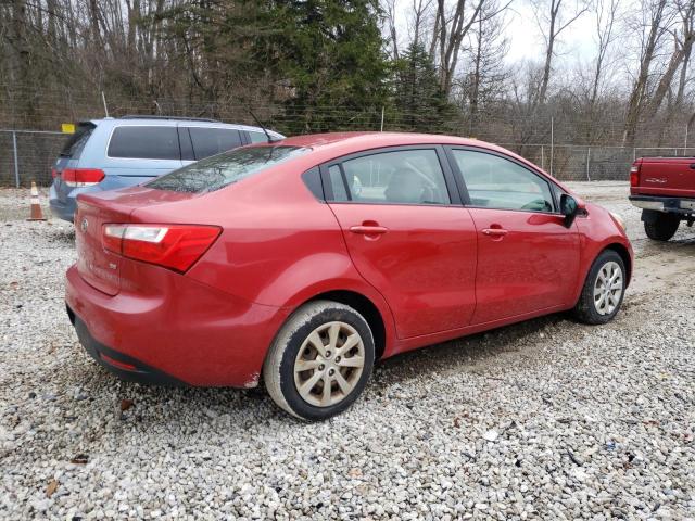 KNADM4A32D6100140 - 2013 KIA RIO LX RED photo 3