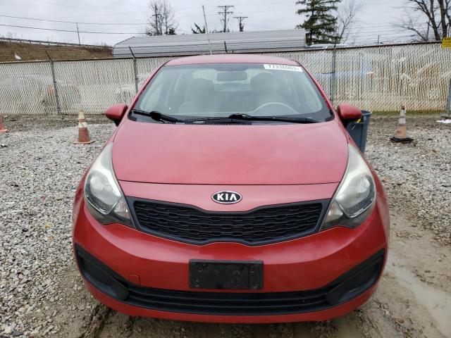 KNADM4A32D6100140 - 2013 KIA RIO LX RED photo 5