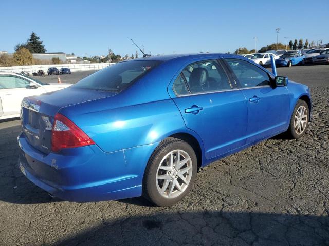 3FAHP0JG3CR151595 - 2012 FORD FUSION SEL BLUE photo 3