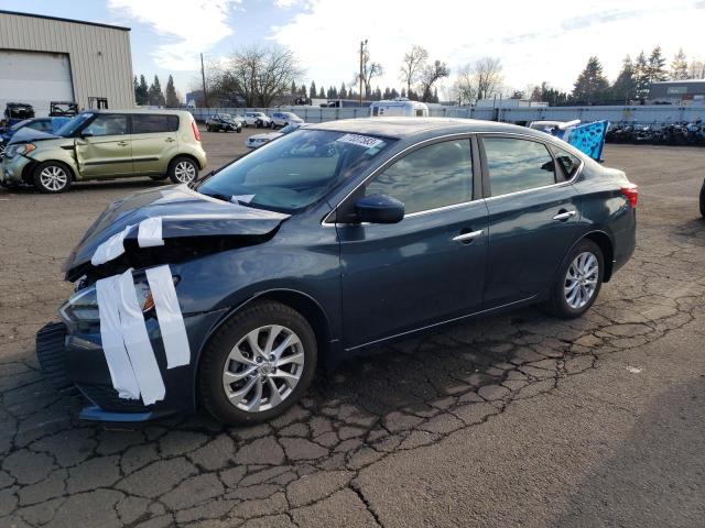 3N1AB7AP6GY336550 - 2016 NISSAN SENTRA S BLUE photo 1