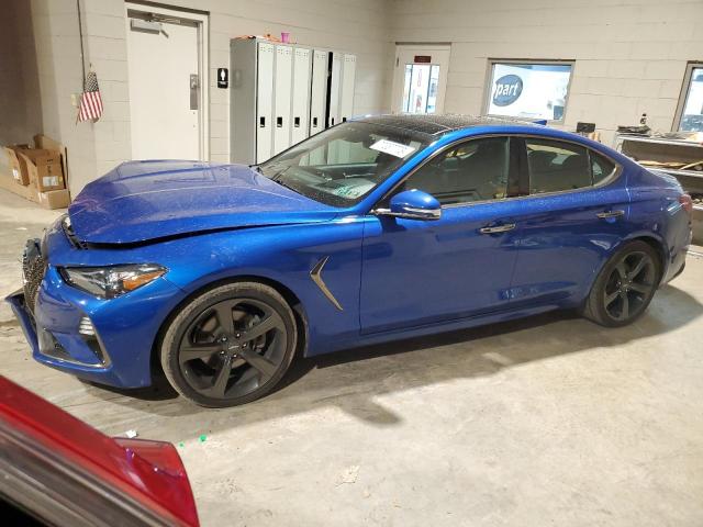 KMTG44LA3KU025745 - 2019 GENESIS G70 PRESTIGE BLUE photo 1