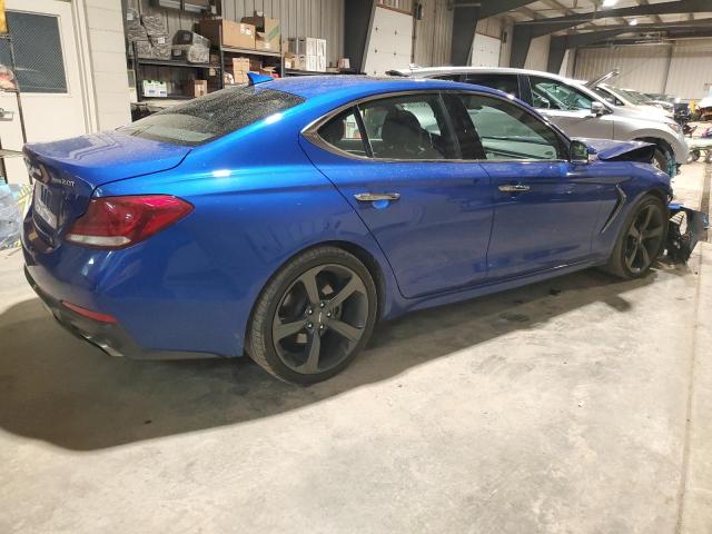 KMTG44LA3KU025745 - 2019 GENESIS G70 PRESTIGE BLUE photo 3