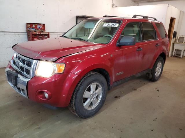 1FMCU03158KD40097 - 2008 FORD ESCAPE XLT RED photo 1