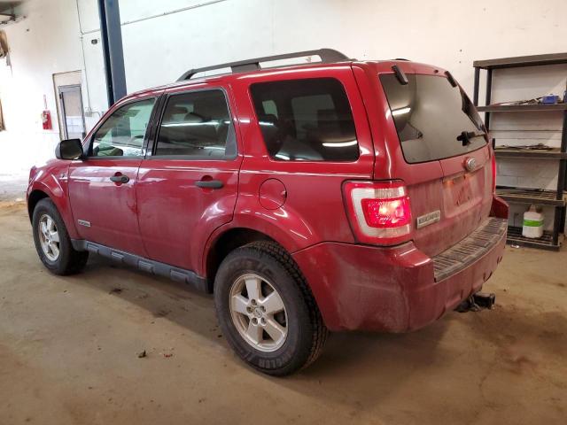 1FMCU03158KD40097 - 2008 FORD ESCAPE XLT RED photo 2