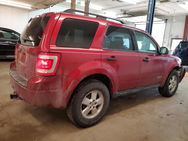 1FMCU03158KD40097 - 2008 FORD ESCAPE XLT RED photo 3