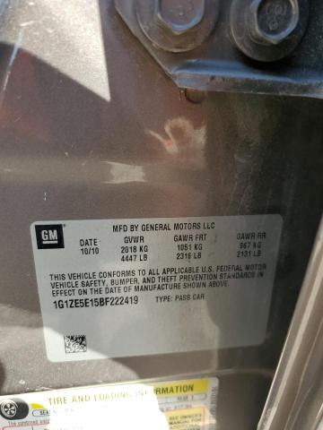 1G1ZE5E15BF222419 - 2011 CHEVROLET MALIBU LTZ ყავისფერი ფოტო 13