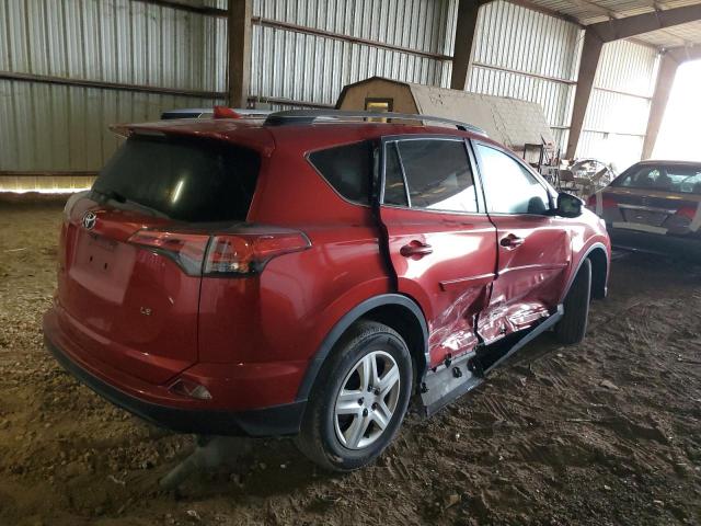 2T3ZFREV0HW326788 - 2017 TOYOTA RAV4 LE RED photo 3