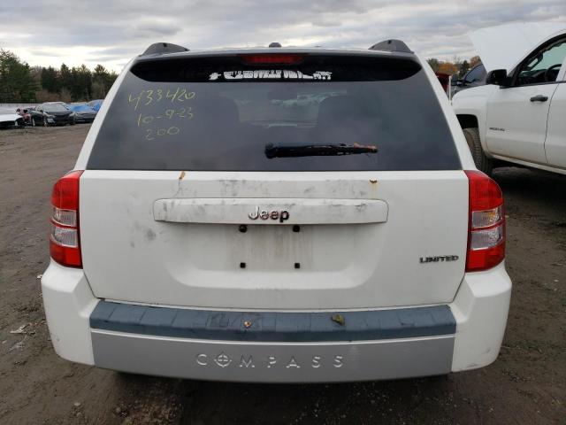 1J8FT57WX8D729080 - 2008 JEEP COMPASS LIMITED WHITE photo 6