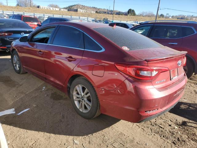 5NPE24AF5GH274883 - 2016 HYUNDAI SONATA SE RED photo 2