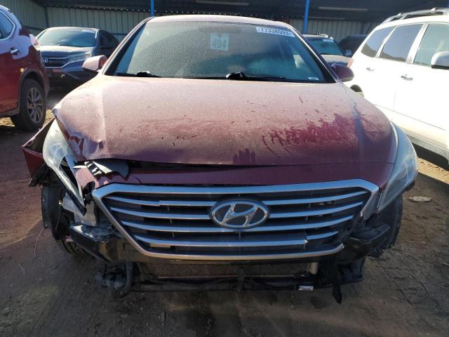 5NPE24AF5GH274883 - 2016 HYUNDAI SONATA SE RED photo 5