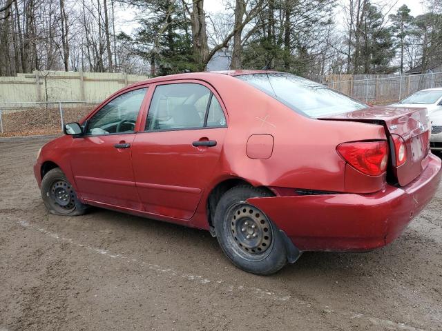 2T1BR32E08C893894 - 2008 TOYOTA COROLLA CE RED photo 2