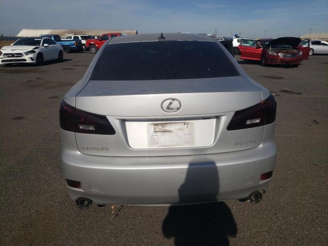 JTHBK262562012356 - 2006 LEXUS IS 250 SILVER photo 6