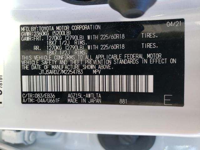 JTJSARDZ7M2254783 - 2021 LEXUS NX 300 BASE Ağ foto 13