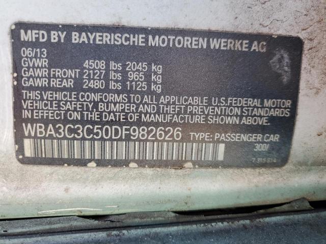 WBA3C3C50DF982626 - 2013 BMW 320 I XDRIVE TURQUOISE photo 12