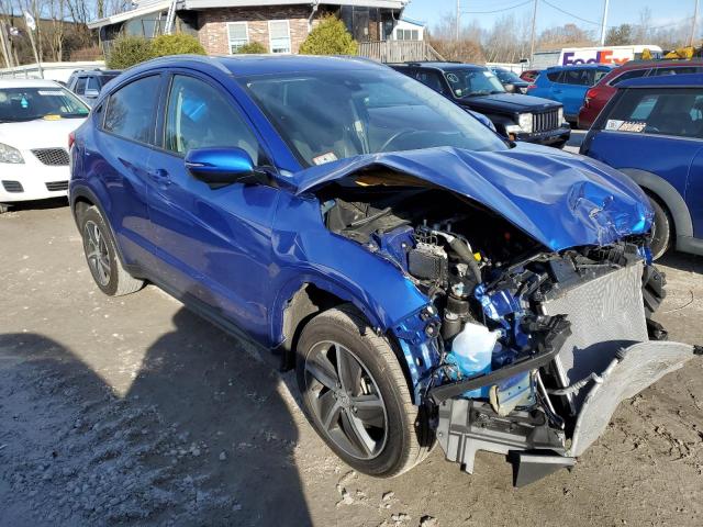 3CZRU6H52NM756491 - 2022 HONDA HR-V EX BLUE photo 4