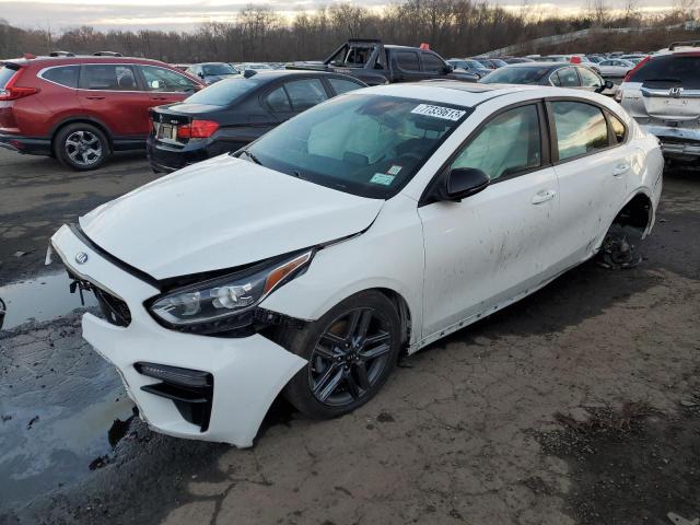 3KPF34AD3ME276907 - 2021 KIA FORTE GT LINE WHITE photo 1