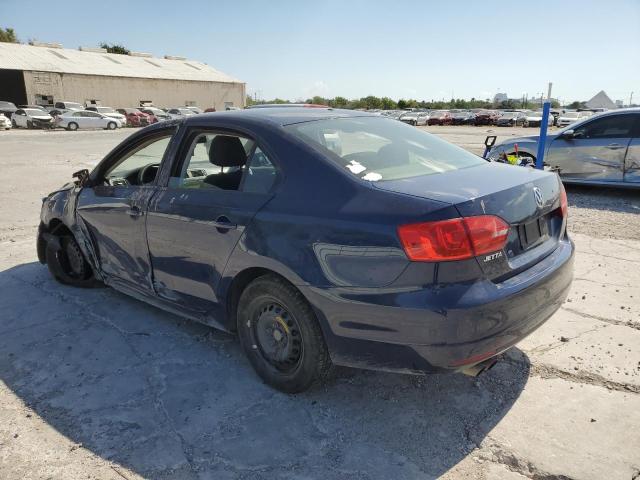 3VW2K7AJ9BM042361 - 2011 VOLKSWAGEN JETTA BASE BLUE photo 2