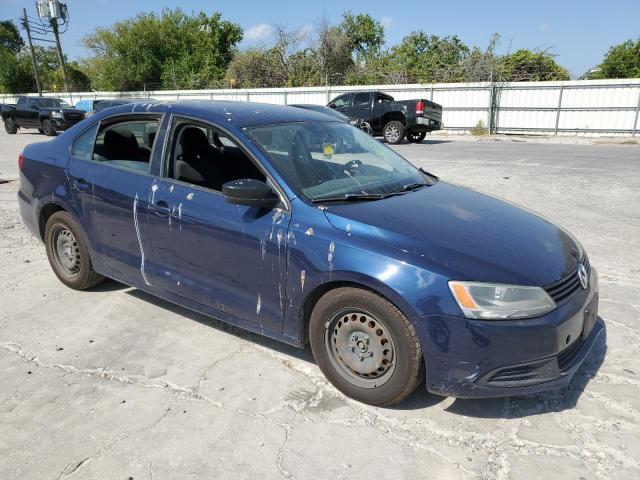 3VW2K7AJ9BM042361 - 2011 VOLKSWAGEN JETTA BASE BLUE photo 4