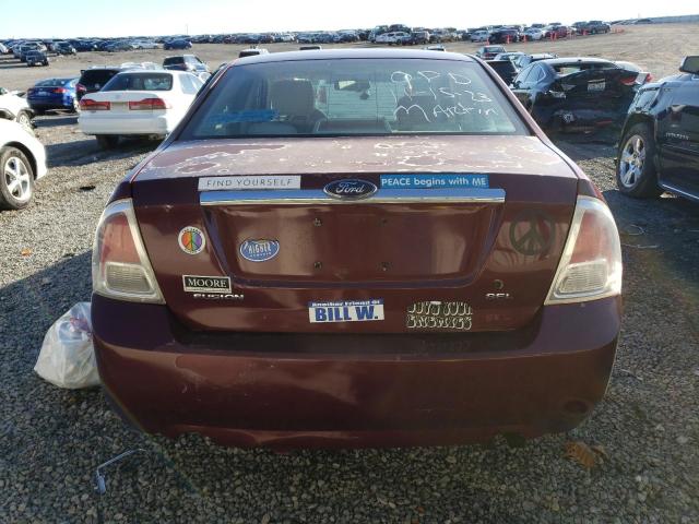 3FAHP08Z67R124324 - 2007 FORD FUSION SEL RED photo 6