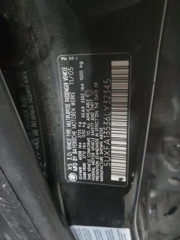 5UXFA13536LY32345 - 2006 BMW X5 3.0I BLACK photo 13