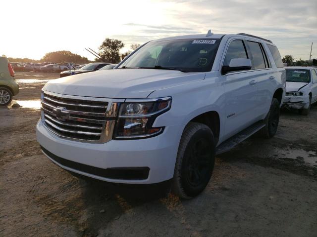 1GNSCAKC6KR313606 - 2019 CHEVROLET TAHOE C1500  LS WHITE photo 1