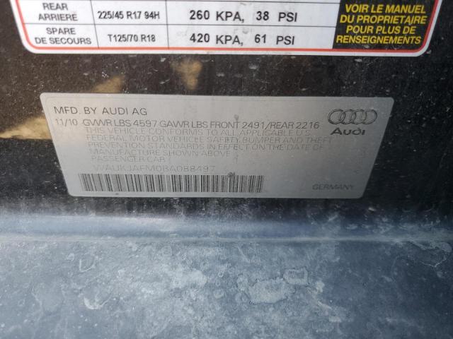 WAUKJAFM0BA088497 - 2011 AUDI A3 PREMIUM PLUS BLACK photo 13