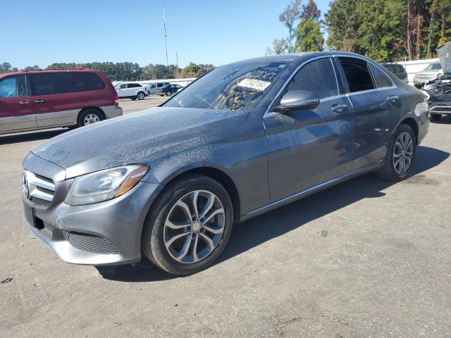 55SWF4KB5HU193871 - 2017 MERCEDES-BENZ C 300 4MATIC GRAY photo 1