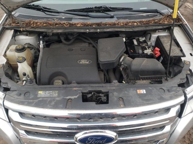 2FMDK3JC7EBB45141 - 2014 FORD EDGE SEL SILVER photo 11