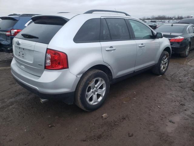 2FMDK3JC7EBB45141 - 2014 FORD EDGE SEL SILVER photo 3