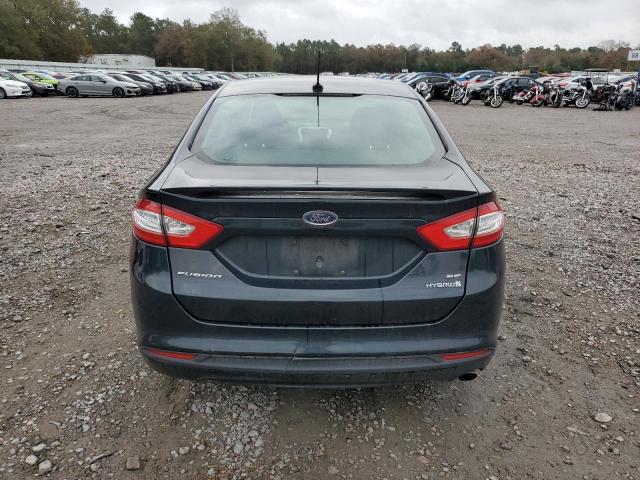 3FA6P0LU9ER250449 - 2014 FORD FUSION SE HYBRID BLACK photo 6