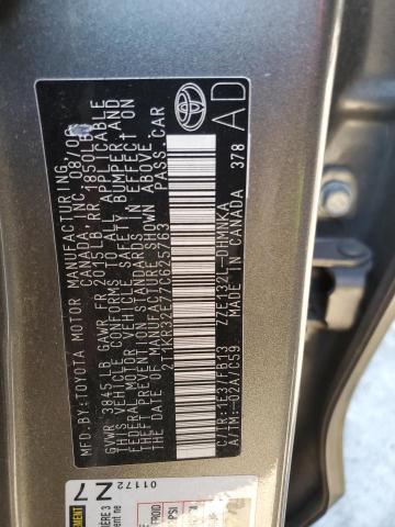 2T1KR32E77C625763 - 2007 TOYOTA COROLLA MA XR GRAY photo 13